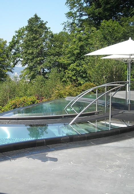 Luxus Edelstahlpool von PlanetSpa Schweiz